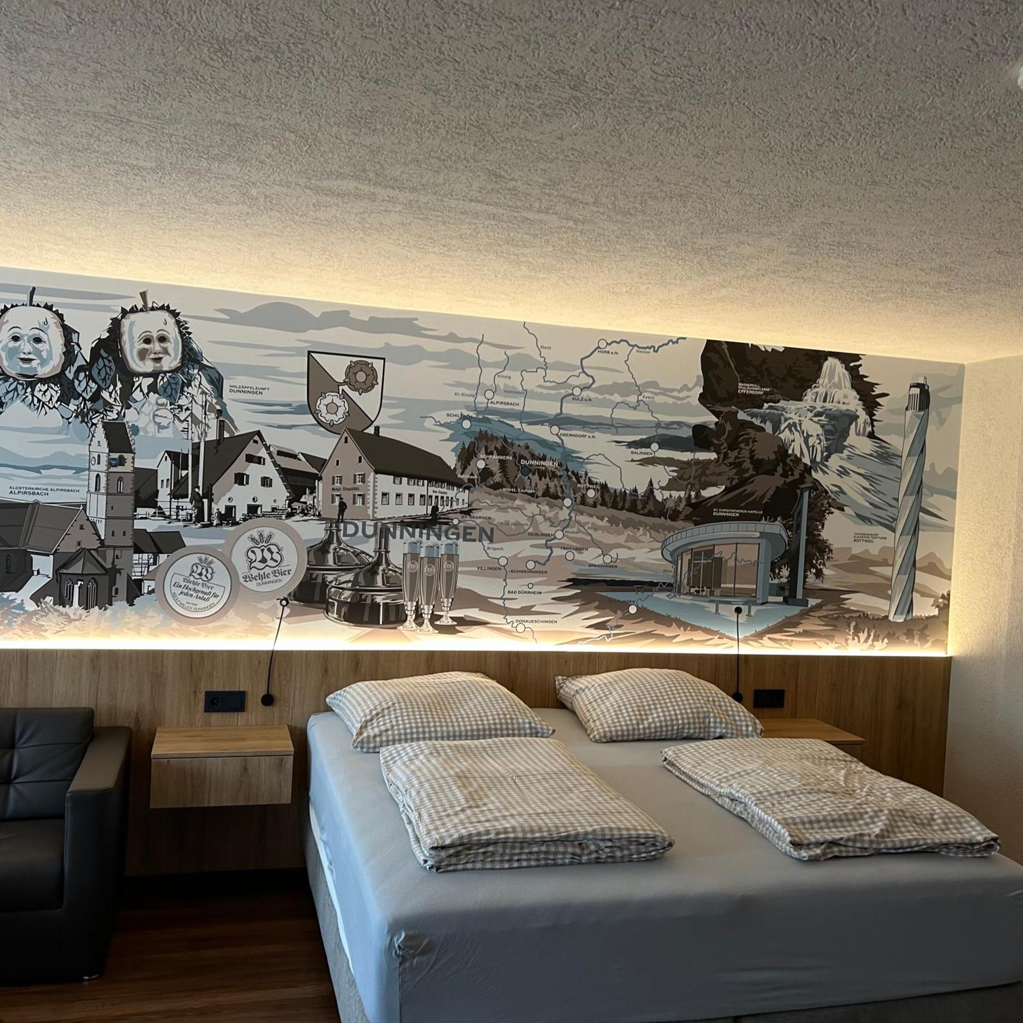 Hotel Braustube Wehle Dunningen Esterno foto