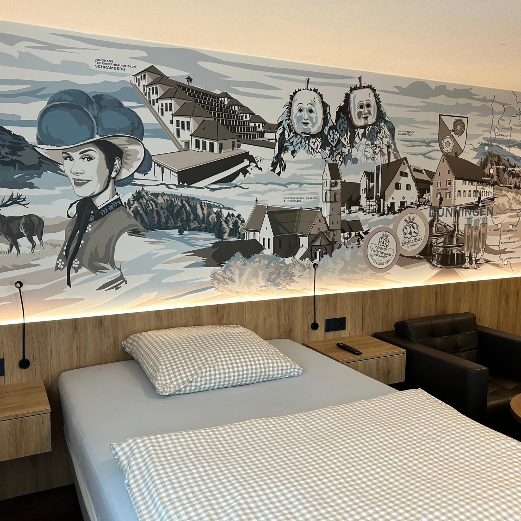 Hotel Braustube Wehle Dunningen Esterno foto