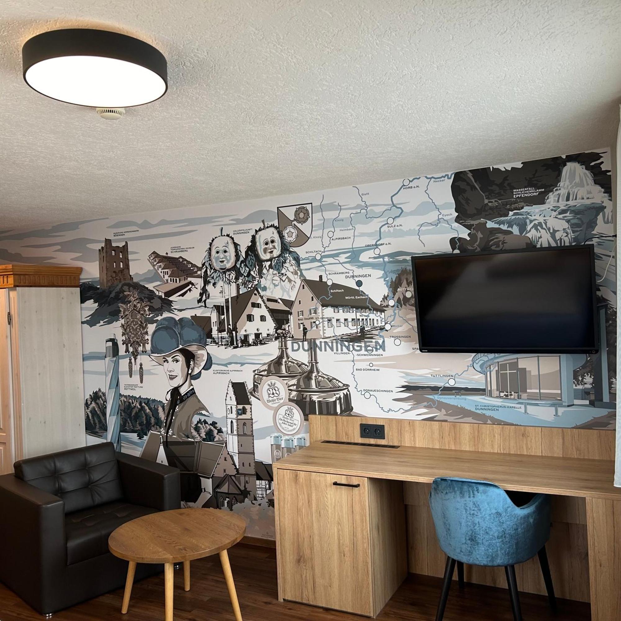 Hotel Braustube Wehle Dunningen Esterno foto